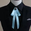 Bow Ties Elegant Men Women Wedding Party Club Shirt Pin Clip Bowtie Cravat Accessories British Child Alloy Rhinestone Cool Ribbon Tiebow