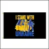 Oekraïne Vlag 3 * 5FT Polyester Digitale Afdrukken Vlaggen met Messing Grommets Flagpole Woondecoratie Banner 150 * 90 cm Drop levering 2021 Feestelijk