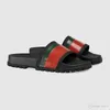 Diseñador-2022 Zapatillas de verano Playa Causal Sandalia Diapositivas de lujo Zapatilla plana Zapatilla de cuero de moda Sandalia de goma para hombre Slide US 5-12 Tejido