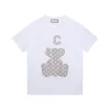 Womens Designer T Shirt Tracksuit Shirt Mens EE Top Design Loose Casual Black White Printed Panda Par XXL