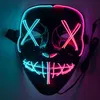 2023 Festive Party Halloween Mask LED Light Up Funny Masks The Purge Election Year Great Festival Cosplay Costume Supplies 0816