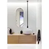 Robinets d'évier de salle de bain en laiton massif Goutte d'eau Suspendre au plafond Robinet de lavabo Mitigeur mural Baignoire Noir mat Chrome Or BrosséSalle de bain