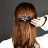 Vintage dhinestone Flower Duckbill Claws Ponytail Clip Bolenning Headwear Hair Hair Hair Hair Akcesoria do włosów