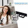 Stainless Steel Hair Dryer Rack Wall Mounted Hair Dryer Rack Stand Shelf Bathroom Accessories Holder Hairdryer Racks Household 220527