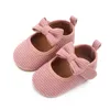 Småbarn Baby Girls Boys Summer Crib Casual Shoes 4 Style Solid Hook Bowknot Baby Shoes Outfit 0-18m