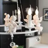 Pendant Lamps Nordic Modern Angel Chandeliers American Iron Creative Living Rooms Restaurants Children's Bedroom LightsPendant