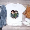 Женская футболка Y2K эстетические футболки аниме кимецу нет Yaiba графический тройник панк гранж мультфильм гот одежда девушки