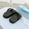 Women Summer Fashion Slippers Open Toe Real Leather Black White Designer 5cm Platform Slides Sandales