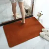 Mattor mjuka plysch badrum badrum mattan fast färg vatten absorption icke-halk matta fot dyna kök golv badkar dörrmatkarpeter