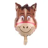 Party Foglio di alluminio Tigre Mini Cartoon Animali Leone Mucca Scimmia Pellicola di alluminio Palloncini Giocattolo per bambini Compleanno Decorazione di nozze LK132