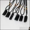 Pendant Necklaces Pendants Jewelry Fashion Women Black Energy Tourmaline Stone Necklace Crystal Gem Specimenpendant Drop Delivery 2021 Dgk