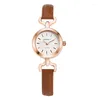 Wristwatches Fashion Gogoey Watch Women Leather Quartz Wrist Wristwatch Clock Male Ladies Relogio Masculino Saat