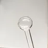 Tjockt glasoljebrännarrör 20 cm Längd Rökrör 7,9 tum Klar Pyrex Handspik Vattenrör Bong Dab Rigg Bubblare Tobak Transparent Röktillbehör Partihandel