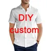 CLOOCL Camicie da uomo Fai da te Custom 3D Graphic Top Abbigliamento moda casual Ropa Hombre Drop 220708