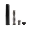 7.3''L 1.43''OD Aluminium tube 1/2x28 5/8x24 Modular Solvent Trap device kit compatable with 1-3/16x24 Booster Fuel Filter