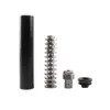 7.3''L 1.43''OD Aluminium tube 1/2x28 5/8x24 Modular Solvent Trap device kit compatable with 1-3/16x24 Booster Fuel Filter