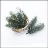 Decorative Flowers Wreaths Festive Party Supplies Home Garden 10/20Pcs Christmas Wreath Material Artificial Plants Wedding Decor Plastic P