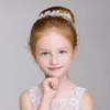 Accessori per capelli Flower Girls Band Crown Band Wedding Kids Floral Headband Garland Girl Pearl Great Party HEADHAIR7320980