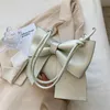Evening Bags Large Bow Knot Women's PU Shoulder Messenger Bag 2022 Summer Fashion Handbags Designer Tote