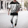 Heren tracksuits comfortabele retro trend heren cothing streetwear vintage luxe tracksuit zachte mannen ademende pak fitness -pakmannen's