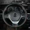 Steering Wheel Covers Cover Soft Anti Slip 100% Genuine Leather Cowhide Braid With Needle Thread Car-Styling Interior AccessoriesSteering