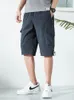 Men's Shorts Summer Zip Pockets Cargo Men Sportswear Breathable Nylon Silk Quick Dry Short Breeches Casual Baggy Capris PantsMen's