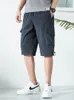 Pantaloncini da uomo Tasche con zip estive Cargo Abbigliamento sportivo da uomo Nylon traspirante Seta Pantaloni corti ad asciugatura rapida Pantaloni capri larghi casual da uomo