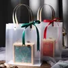 Emballage cadeau personnalisé fête petit sac anniversaire autocollant transparent mariage plastique cadeau sac cadeau emballage de Noël cadeau