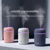Novo umidificador criativo colorido de xícara de ar para desktops home carmidificador de ar usb USB