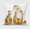 Cuscino/cuscino decorativo tigre anno ad acquerello pittura tigri cuscino custodia moderna cuscini bianchi decorativi divano divano soggiorno