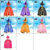 Halloween Cloak Poncho Hat Sets Star Children Bronzing Witch Cape Cosplay Prop