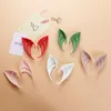 الأذنين اللاتكس قزم DIY Halloween Party Decoration Anime Fairy Angel Angel Vampire Conture High Simulation Soft False Dice Up Cosplay Decor SN4311