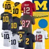 Michigan Wolverines Jersey Desmond Howard 10 Tom Brady 2 Charles Woodson Shea Patterson College Football Jersey