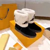 2021 Tasarımcı Kadın Kar Botları Deri Laureate Düz Sıradan Ayakkabı Yumuşak Kış Sıcak Kızlar Koyun Dinleri Kahverengi Siyah Ayakkabı Peluş Kürk Yarım ayak bileği