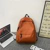 Рюкзак твердый цвет женщина школьница мужчина студент студент путешествий rucksack Schoolbag для подростков мальчики 2022 Mochila Book Backbackpack