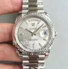 Watches For Men Watch Light Blue Diamond Dial Silver Mens Automatic Cal.3255 EW Smooth Bezel Day Date 218238 President Eta Wristwatches