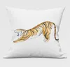 Cuscino/cuscino decorativo tigre anno ad acquerello pittura tigri cuscino custodia moderna cuscini bianchi decorativi divano divano soggiorno