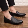 Jurk schoenen krokodil vintage mode mannen formele casual lederen bedrijf bruiloft loafers ontwerper brogy office