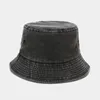 Basker retro hink hatt för män kvinnor tvättade bomull vintage vår sommar utomhus kvinnor panama solskyddsmedel män hip hop fiskare h h