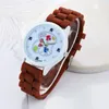 Montres-bracelets femmes mode coloré Silicone gelée montre à Quartz 2022 hommes Sports de plein air montre-bracelet analogique femme mâle ours horloge Relogio