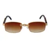 GVB17022 Luxury Square Diamond Sun Gafass Rectáne Rectángulo Sun Gafas de sol 2022 NUEVA LLEGA