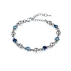 Kralen strengen blauwe vriend armband met preciosa tsjechische kristallen hart ronde kralen ketting charme hand sieraden voor vrouw moeder feestbeed lars22