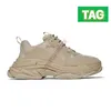 Designer 2022 Triple-s Platform Casual Shoes Beige Light Blue Pastel White o Green Pink Triple Black Sier Red Rose Gold Multi-color Luxury Men Women Sneakers