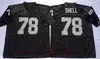 Lester Howes Ronnie Lott Sistrunk Howie Long Lyle Alzado College Jerseyレトロなフットボールジャージステッチメンズホワイトブラック