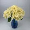 5 têtes hortensia fleurs en soie artificielles vert rose hortensias faux bouquet de fleurs pour la décoration de la maison fête mariage centres de table