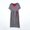 8626 # YM 새로운 여름 여성 캐주얼 드레스 v-목 짧은 소매 인쇄 벨트 레이싱 숙녀 느슨한 패션 드레스 M-XXXL