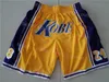 Homme Pocket Zipper Donovan Mitchell Basketball Sweatpants Wear Just Don Isiah Thomas Shorts Cordon Zipper Fly Hip Pop Jerry West Pant