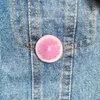 Stift broscher tecknad citronskivor s￶t rosa akrylbrosch vintage lapel stift f￶r kvinnor ryggs￤ckar v￤ska hatt smycken m￤rken halsduk