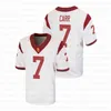 UF CEOC202 USC Trojans White Football Jersey 3 Carson Palmer 5 Reggie Bush Pittman Jr. Carr Smith-Schuster Slovis Fink Pola-Mao Christon Jones II