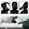 Black Woman Poster Canvas Painting Home Decor Girl Poster e stampe Wall Art per soggiorno Immagini decorative